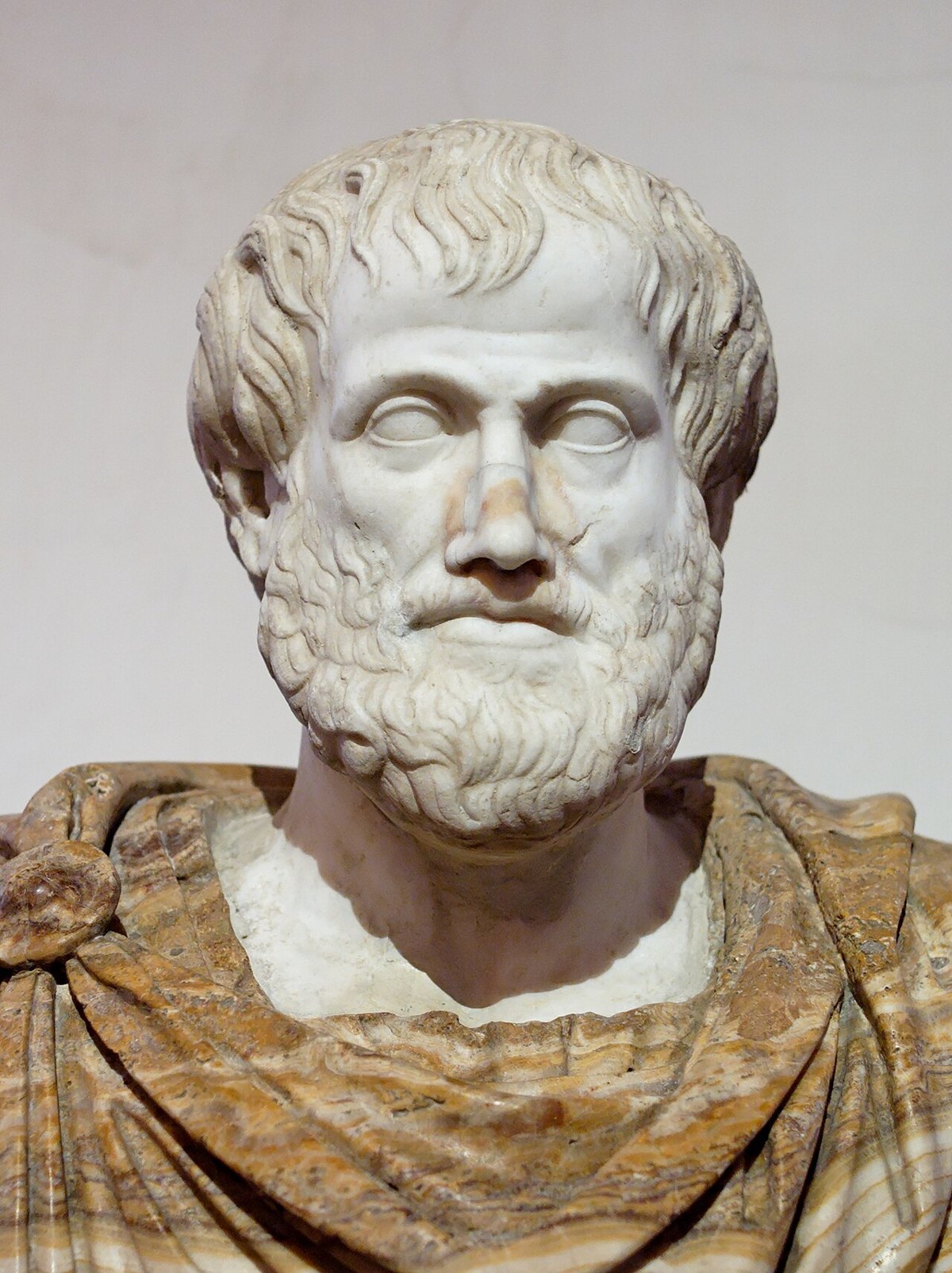 Marble bust of Aristotle, a Roman copy of a Greek original